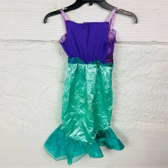 Disney little Mermaid Ariel Kids Costume - Purple and Teal size 4-6X - Picture 10 of 13